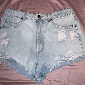 Denim shorts